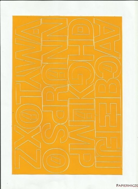 LITERY samop. 4cm (8) zielone ARTDRUK (X)