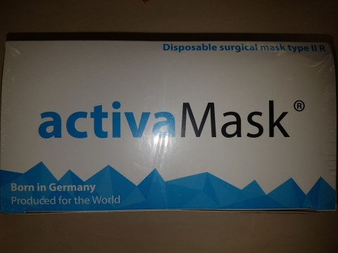 Maseczki medyczne 50szt niebieska TYP II CE BFE>=98% MEDICAL 8%VAT