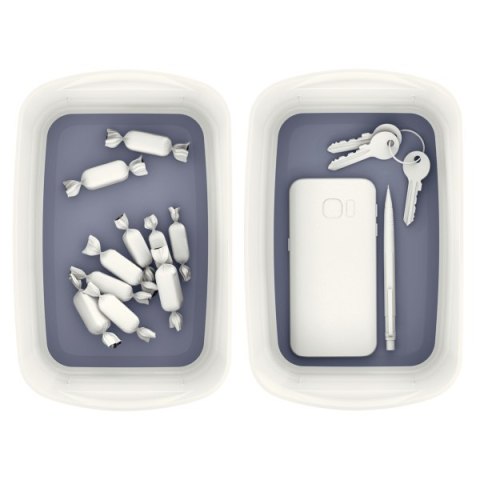 Pojemnik MyBOX bez pokrywki biało-szary LEITZ 52571001