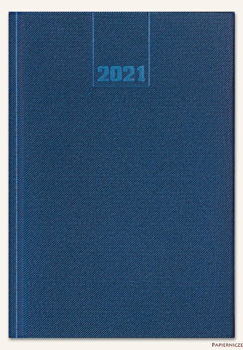 Kalendarz A4 CLASSIC tydzień na 2 stronach C1-06 niebieski 2021 TELEGRAPH