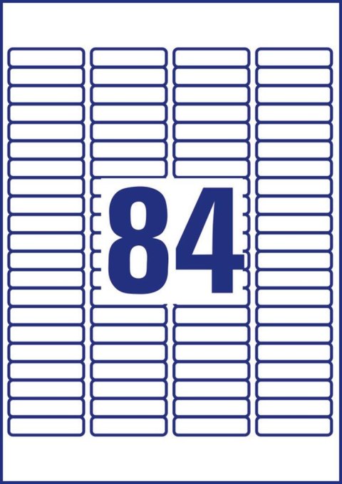 Minietykiety L7656-25 46 x 11,1 25 ark. Avery Zweckform