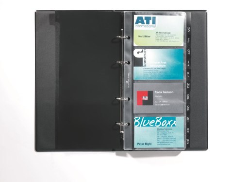 Wizytowni DURABLE VISIFIX 200 wizytówek granatowy 2385-07