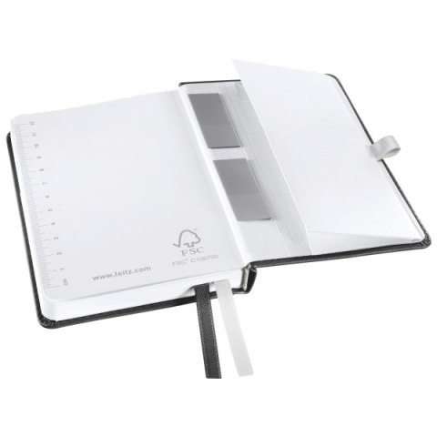 Notatnik w twardej oprawie Leitz Style A6, w kratkę, czarny 44910094 (X)