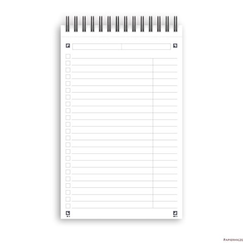 Blok notatnikowy OXFORD TASK MANAGER A5, 70kartek, spirala u góry, 400055727 (X)