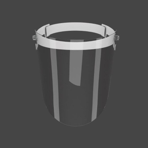 Przyłbica ochronna na twarz PET-G (gruba) COMFORT idealnie przezroczysta regulowana z blokadą kąta otwarcia PZH