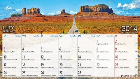 Kalendarz biurowy EXPLORER 2025 (H1) TELEGRAPH