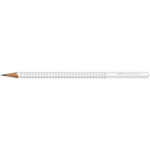 Ołówek_SPARKLE B biały z kryształkami FC118305 FABER-CASTELL