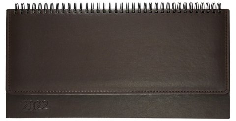 Kalendarz biurowy MANAGER LUX (H2), 26 - brąz mat 2023 TELEGRAPH