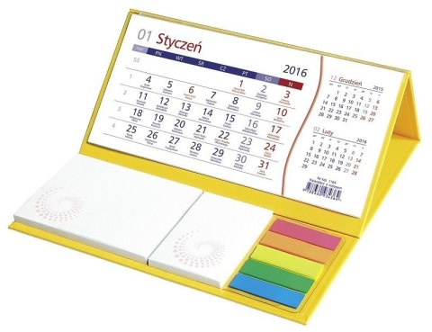 Kalendarz z notesem 2025 szary KB064B WOKÓŁ NAS
