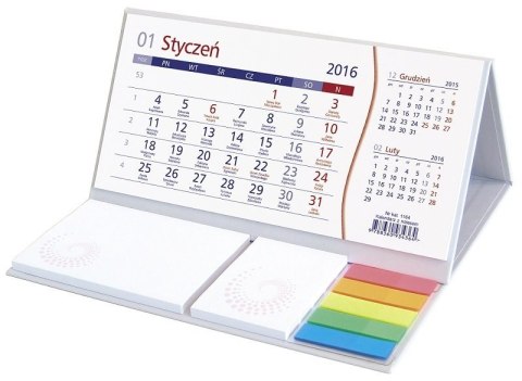Kalendarz z notesem 2025 szary KB064B WOKÓŁ NAS