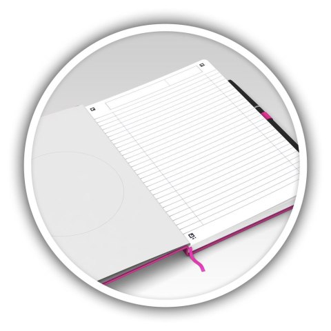 Notatnik_OXFORD SIGNATURE A5 80K 90G kratka fioletowy 400098136