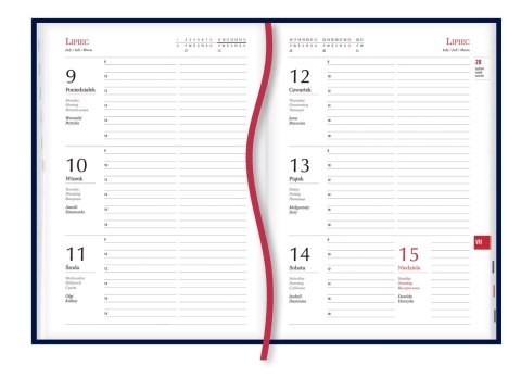 Kalendarz Firmowy 2022 A5 tydzień na 2 stronach szary T-206P-V Michalczy