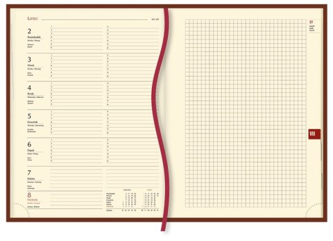 Terminarz Uniwersalny A4 2026 - czarny Michalczyk i Prokop T-218V-V kalendarz tygodniowy + strona na notatki