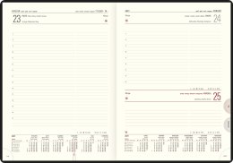 Kalendarz A-4 MAX książkowy (L1), 10 - czarny indi / rok metalic 2023 TELEGRAPH