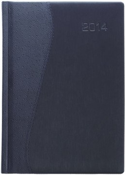 Kalendarz A5 LUX książkowy (L3), 01 - gecco / granat 2023 TELEGRAPH