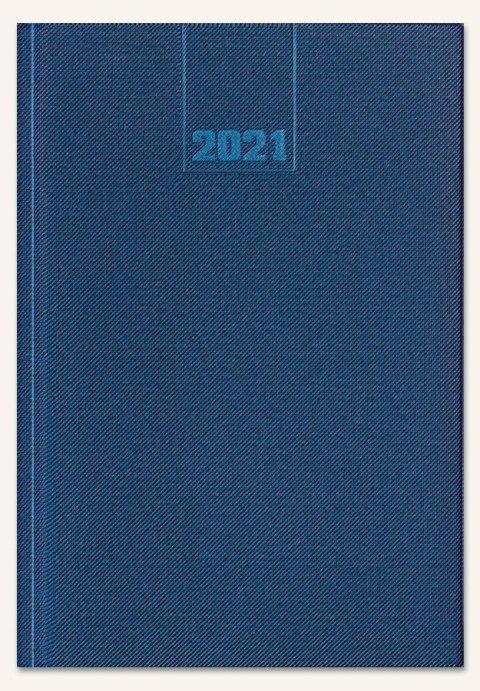 Kalendarz B5 CLASSIC tydzień na 2 stronach C2-05 niebieski 2022 TELEGRAPH