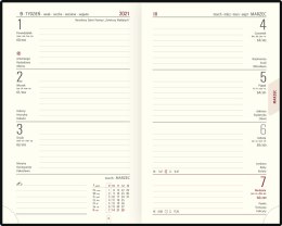 Kalendarz A-6 Notesowy CLASSIC książkowy (C4), 20 - różowy nubuk 2023 TELEGRAPH