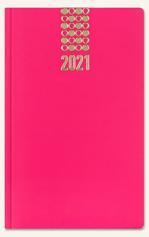 Kalendarz A6 C4-21 fuksja tydzień na 2 stronach Notesowy CLASSIC 2022 TEL