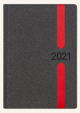 Kalendarz B6 LUX dzienny 2022 L4-12 grafit melange TELEGRAPH