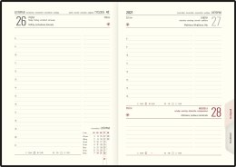 Kalendarz B6 LUX dzienny 2022 L4-12 grafit melange TELEGRAPH