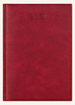 Kalendarz B6 LUX dzienny 2022 L4-20 bordo TELEGRAPH