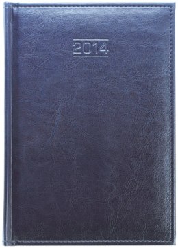 Kalendarz A-5 BEST CLASSIC książkowy (C3), 06 - grafit cristal / niebieski 2023 TELEGRAPH