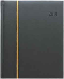 Kalendarz A5 PLUS książkowy (U3)13 grafit/teksas wstawka TELEGRAPH