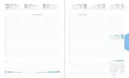 Kalendarz A5 PLUS książkowy (U3)14 grafit cristal TELEGRAPH