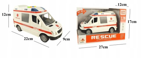 Auto ambulans karetka otwierane drzwi 1:16 WY590A