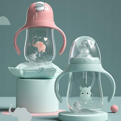 Bidon lub butelka 2w1 z obciążoną rurką 240 ml