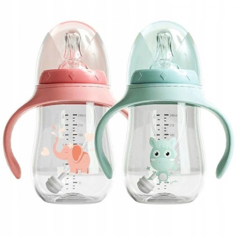 Bidon lub butelka 2w1 z obciążoną rurką 240 ml