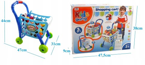 DOTYKOWY WÓZEK KOSZYK NA ZAKUPY 3W1 DŹWIĘKI 902N