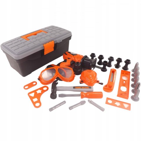 ZESTAW SKRZYNKA NARZĘDZIA WARSZTAT WIERTARKA 32335