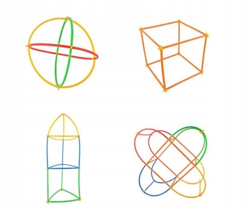 KLOCKI KONSTRUKCYJNE SŁOMKI KUFEREK ZESTAW 600 EL. HC-018-6P