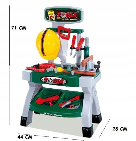 WARSZTAT Z KASKIEM NARZĘDZIA 71 CM WYSOKOŚCI 881