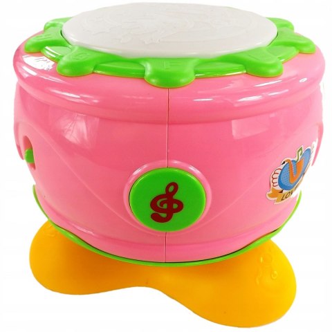 WESOŁY INTERAKTYWNY BĘBENEK MUZYKA ŚWIATŁA 6622 R
