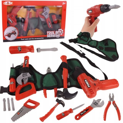 ZESTAW PAS Z NARZĘDZIAMI WIERTARKA NA BATERIE 6822