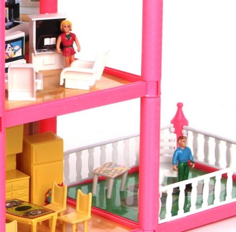 DOMEK DLA LALEK 6 POKOI WYPOSAŻENIE 126EL 955