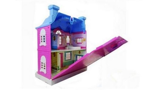 DOMEK DLA LALEK GARAŻ SAMOCHÓD 4 LALKI 886