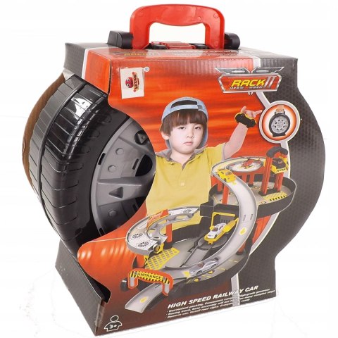 PARKING GARAŻ SKŁADANY W OPONIE METALOWE AUTKA 200