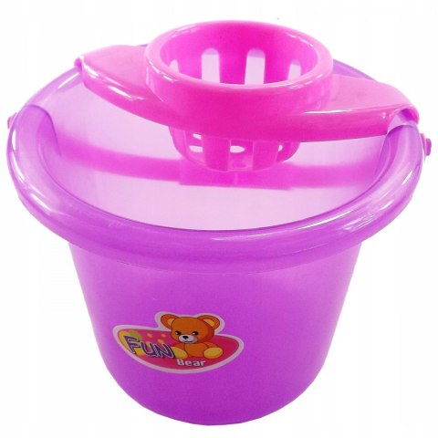 Śliczny zestaw do sprzątania wiaderko akcesoria 5953