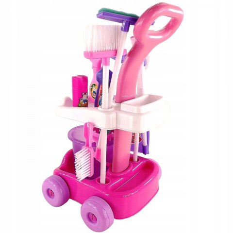 Śliczny zestaw do sprzątania wiaderko akcesoria 5953