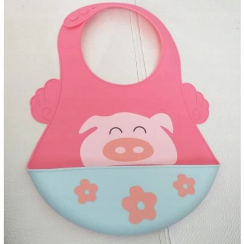 Śliniak śliniaczek silikonowy kieszonka SD583Ś