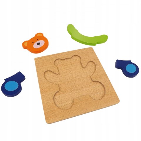 EDUKACYJNE DREWNIANE KLOCKI PUZZLE UKŁADANKA 15-15
