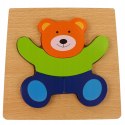 EDUKACYJNE DREWNIANE KLOCKI PUZZLE UKŁADANKA 15-15