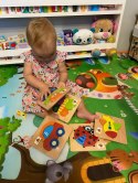 EDUKACYJNE DREWNIANE KLOCKI PUZZLE UKŁADANKA 15-15