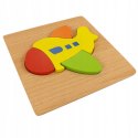 EDUKACYJNE DREWNIANE KLOCKI PUZZLE UKŁADANKA 15-15