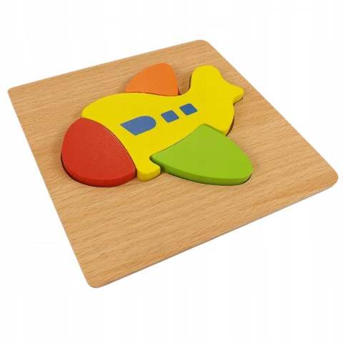 EDUKACYJNE DREWNIANE KLOCKI PUZZLE UKŁADANKA 15-15