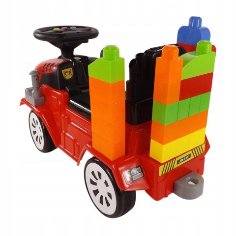 Jeździk traktor przyczepa klocki 12 melodyjek 917AC