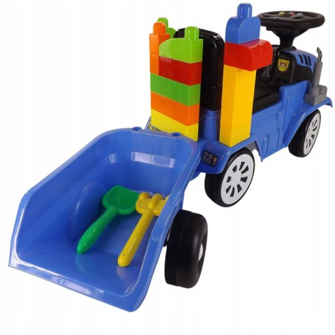 Jeździk traktor przyczepa klocki 12 melodyjek 917AN